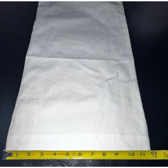 NEW Flamingals Wide Leg Womens Ivory Pants 32" Lightweight Denim Flap Pockets - Picture 7 of 11